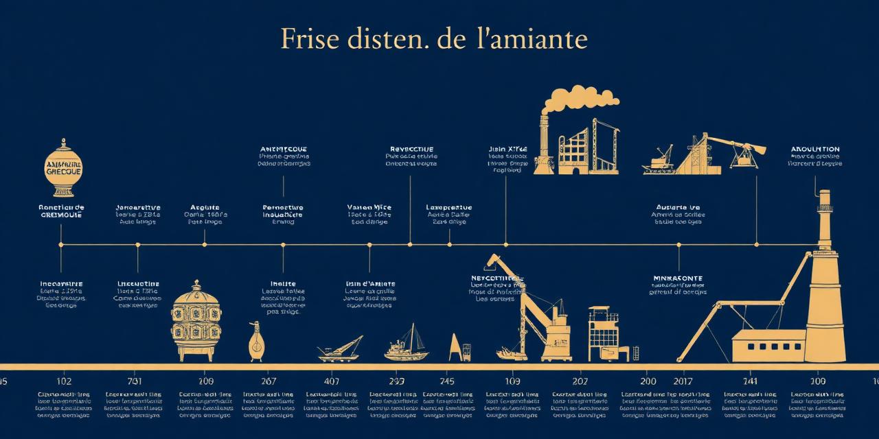 Frise chronologique de l'histoire de l'amiante depuis l'antiquité